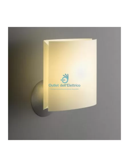 Applique murale Fontana Arte Sara en aluminium 22 x 12 x 17 cm, 1 x 42 W E14 (HL), ivoire